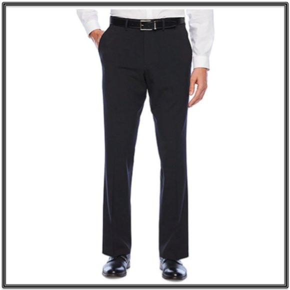JF J. Ferrar® Slim Fit Flat Front Pant - Picture 1 of 3